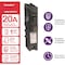 Square D Miniature Circuit Breaker, HOM Series, 20A, 1 Pole, 120V AC, 10kA HOM120PDFC - alternate 2